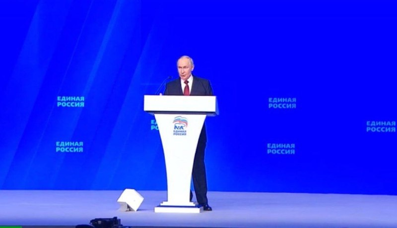 Путин на съезде «Единой России»: выборы пройдут в срок и по закону