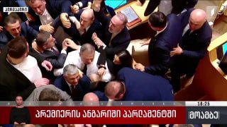 Драка в парламенте Грузии: депутат раскритиковал Кобахидзе на отчёте