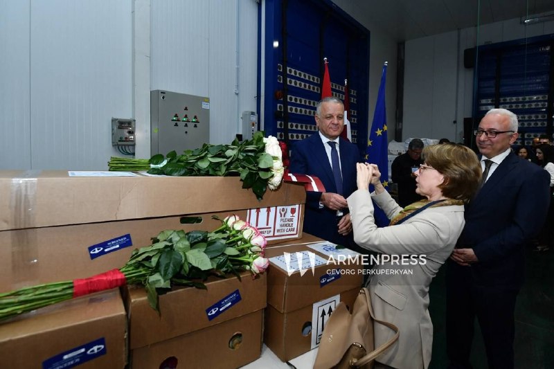 Из Армении в Латвию экспортирована первая партия из 5500 роз