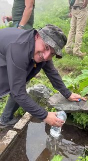 Никол Пашинян в Араратской области, сладкая вода гор